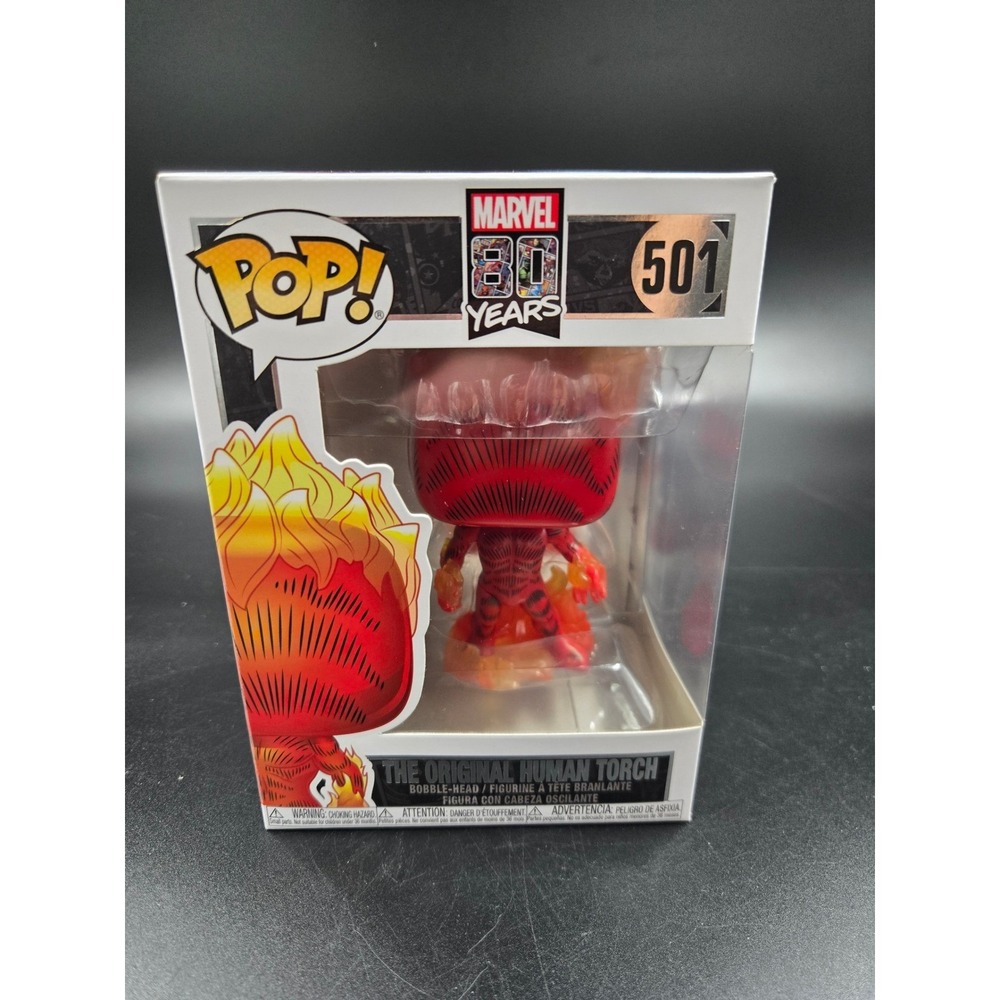 Funko Pop Marvel 80 Years The Original Human Torch 501 Vinyl Figure Bobble-Head